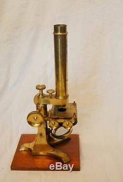 Victorian Cased Monocular Microscope By Watson & Son 313 High Holborn London
