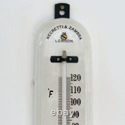 Victorian Large Scale Porcelain Wall Thermometer By Negretti & Zambra London