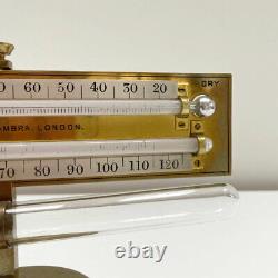 Victorian Masons Hygrometer On Stand By Negretti & Zambra London