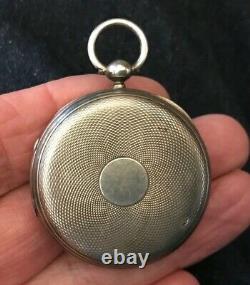 Victorian Silver Cased Pocket Watch Pedometer- James Oliver London1879