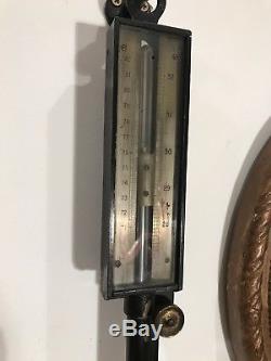 Victorian Stick Barometer / Thermometer