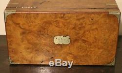 Victorian Welsh Burr-walnut Architect's Instrument Box, Herbert of Ammanford