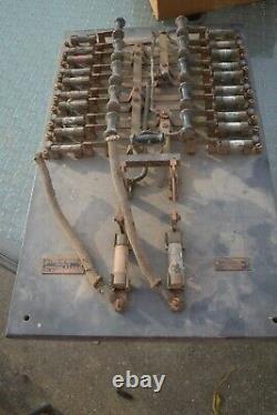 Vintage 1920s Crouse Hinds Slate Electrical Switchboard Fuse Steampunk Panel