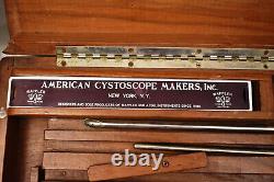Vintage American Cystoscope Makers With Box Complete Quack Medical Wappler Old1