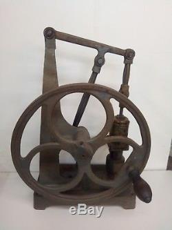 Vintage / Antique Hand Operated Vacuum Pump. Half Beam. Steam Engine Conversion