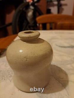 Vintage Apothecary Glazed Stoneware Mercury Jars X6 1900