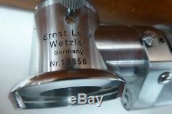 Vintage Box Ernst Leitz Scientific Microscope Lens Attachments Parts Wetzlar