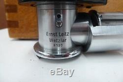 Vintage Box Ernst Leitz Scientific Microscope Lens Attachments Parts Wetzlar
