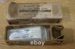 Vintage C. Baker London Monocular Microscope Brass 19119 c1960s Wood Cased