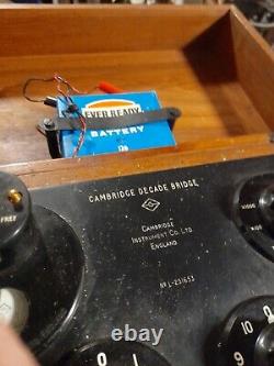 Vintage Cambridge Decade Bridge tester, type 43379 + Case