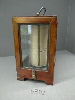 Vintage Combined Barograph and Thermograph by Richard Freres Rare