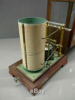 Vintage Combined Barograph and Thermograph by Richard Freres Rare