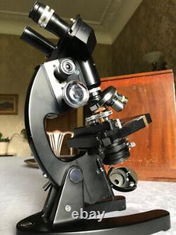Vintage Cooke Troughton & Simms M2000 Binocular Microscope c1950s, Cased
