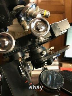 Vintage Cooke Troughton & Simms M2000 Binocular Microscope with Phase Contrast
