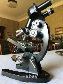 Vintage Cooke Troughton & Simms M2000 Mono/Binocular Microscope, c1950s, Cased