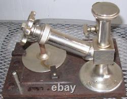 Vintage Crosby Steam Pressure Gauge Tester 3505 With Custom Made Hinged Case