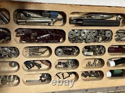 Vintage Drafting Instruments Parts Drawing Germany Wooden Box