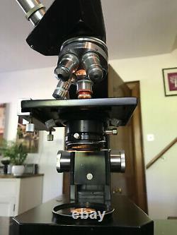 Vintage Gillett & Sibert Mono/Binocular Research Microscope Collectible