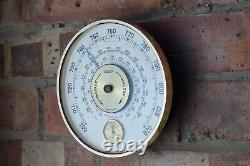 Vintage Jaeger art deco wall-mounted weather-station barometer & thermometer