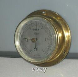 Vintage Marpro Marton Products Brass Marine Ships Yacht Barometer Nautical