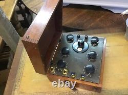 Vintage Ohm meter mounted in a lovely Wooden box