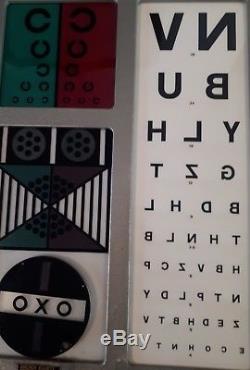 Vintage Opticians Eye Test Machine. Retro Mancave Lamp Side Light
