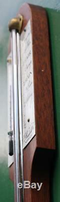 Vintage Russell Norwich English Mahogany Weather Station Stick Barometer