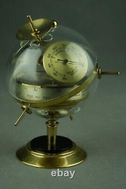 Vintage Sputnik HUGER Table Weather Station Barometer Thermometer 60s 70s 80s