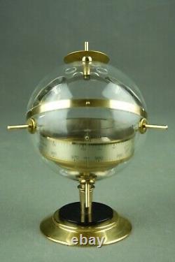 Vintage Sputnik HUGER Table Weather Station Barometer Thermometer 60s 70s 80s
