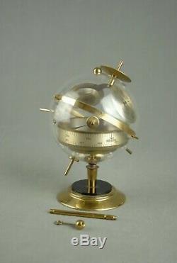 Vintage Sputnik Table / Wall Weather Station Barometer Thermometer Art Deco 60s