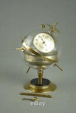 Vintage Sputnik Table / Wall Weather Station Barometer Thermometer Art Deco 60s