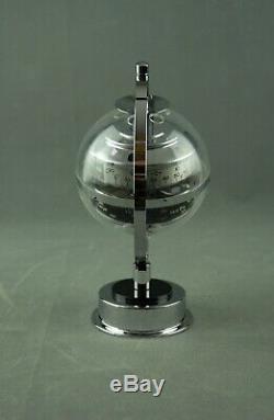Vintage Sputnik Table Weather Station Barometer Thermometer Art Deco 60s 70s 80s
