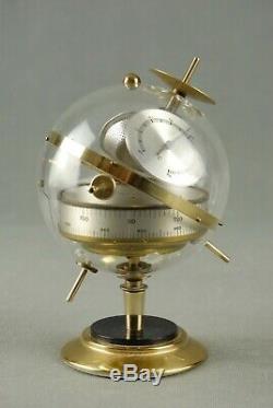 Vintage Sputnik Weather Station Barometer Thermometer Art Deco Germany 50s 60s