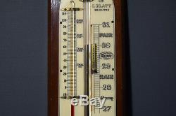 Vintage Stick Barometer Mahogany Georgian Style I Blatt of Brighton