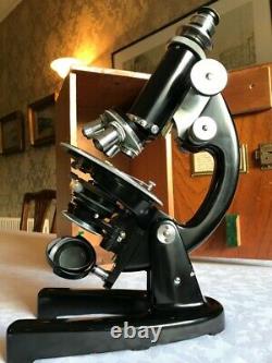 Vintage Swift Monocular Polarising Microscope circa 1960s, Cased & Collectable