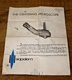 Vintage The Centering Microscope By Sopelem. Toric Mirror, Fitted Round The Lens