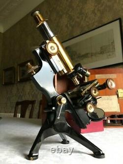 Vintage W. Watson & Sons Edinburgh-H No. 2 Metallurgical Microscope c1937, Cased