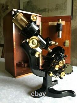 Vintage W. Watson & Sons Ltd Bactil Mono/Binocular Microscope, circa 1934, Cased