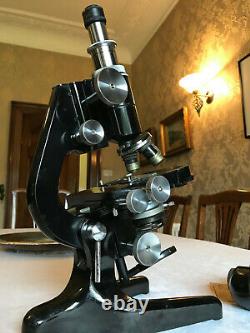 Vintage W. Watson & Sons Ltd Bactil Mono/Binocular Microscope circa 1952