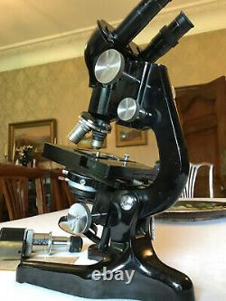 Vintage W. Watson & Sons Ltd Bactil Mono/Binocular Microscope circa 1952