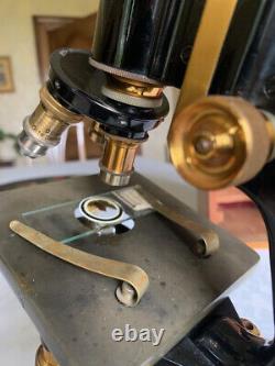 Vintage W. Watson & Sons Ltd Service Microscope No. 44867 circa 1929, Cased