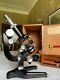 Vintage Watson Bactil Monocular Microscope with Electric Lighting c1959, Cased