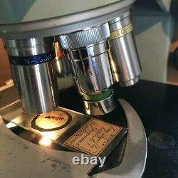 Vintage Watson Microsystem 70 Microscope, 6 Objectives, Kohler Illuminator, Case