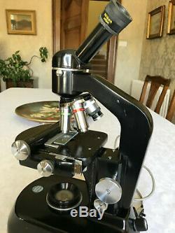 Vintage Watson Service 3 Monocular Microscope, ex Glasgow Royal Infirmary, c1963