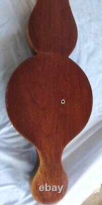 Vintage inlaid mahogany'Comitti' Holborn barometer, thermometer