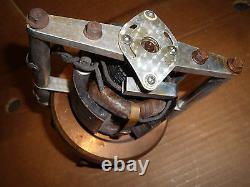 Vintage motor chrome copper gear electromagnet brake electric motor educational