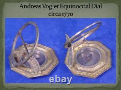 Vogler Augsburg Equicnoctial Sundial 18th Century withOriginal Case, Exc. Cond