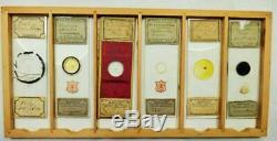 W. F. STANLEY original BOX ANTIQUE Microscope Slides collection ANTIQUE