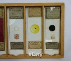 W. F. STANLEY original BOX ANTIQUE Microscope Slides collection ANTIQUE