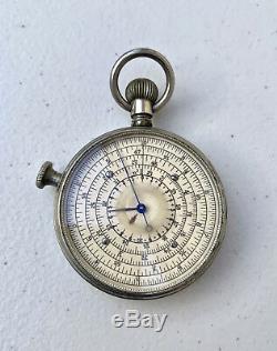 W. F. Stanley Boucher Pocket Watch Style Circular Slide Rule Calculator